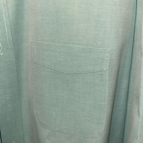 Dress Shirt Pinpoint Cotton Roundtree & York. 17 1/2 - 34 - Picture 6 of 6